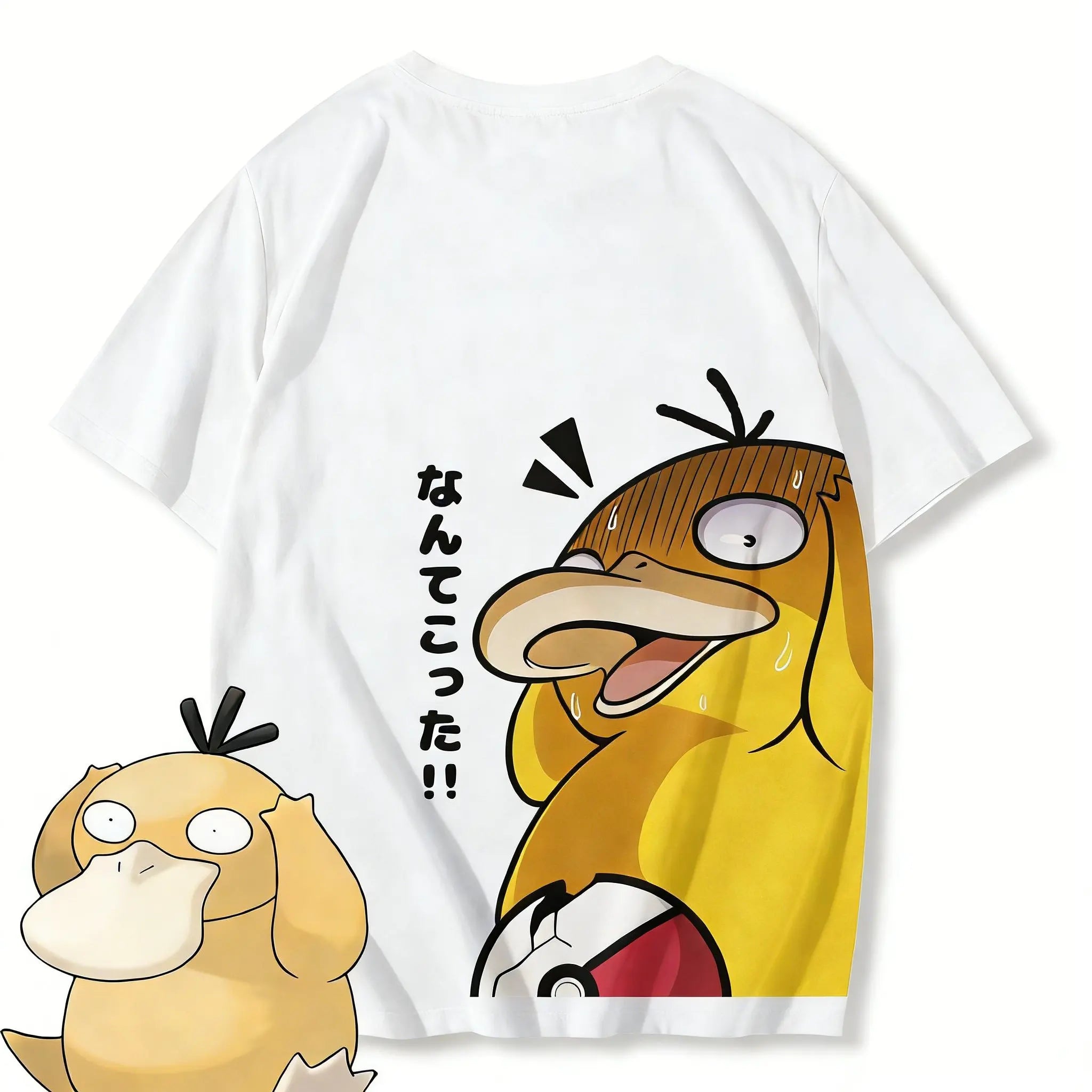 Pokemon Psyduck Anime T-shirt Men Women Casual Cotton Short Sleeve Tee Top Summer Y2k Streetwear Graphic Print 2026 New Cartoon ime T Shirt Men Women Casual Cotton Short Sleeve Tee Anime Tshirts - The Eezee Shop