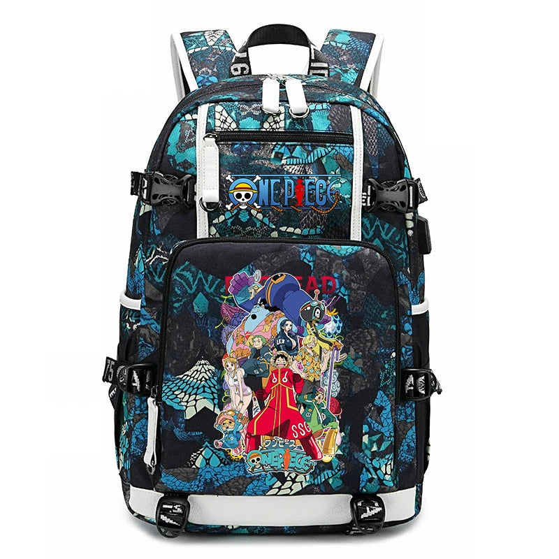 One Piece Luffy School Backpack | Large Capacity Bookbag Backpacks - The Eezee Shop