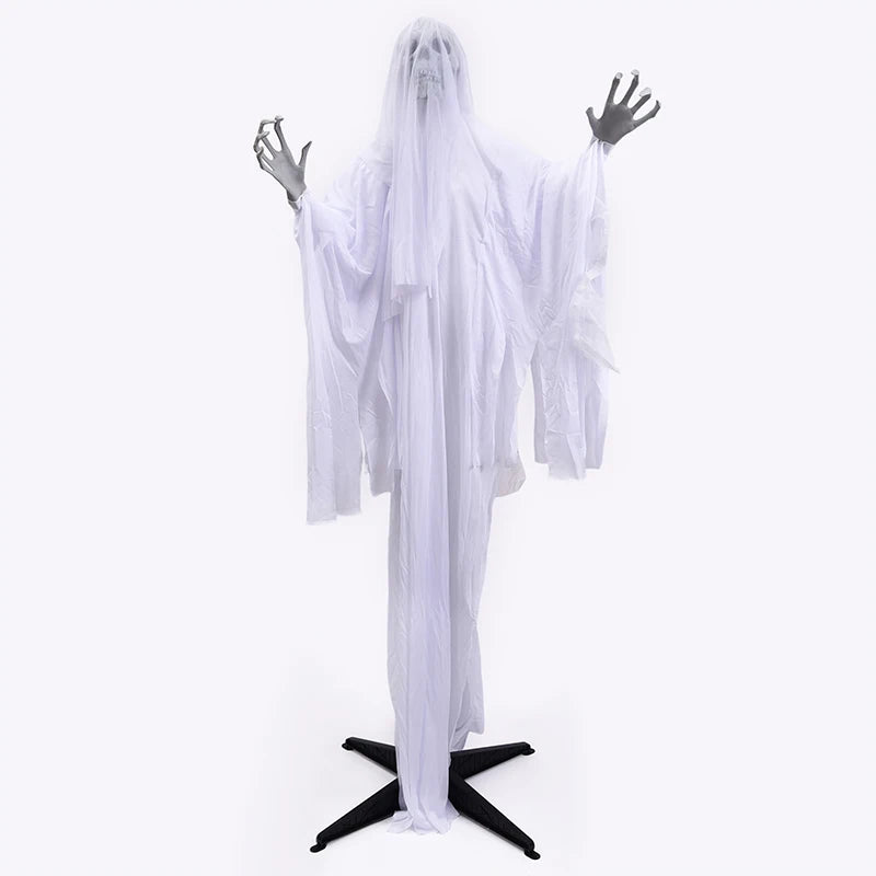 1.7m Voice-Activated Swinging Ghost | Light & Sound Halloween Prop Outdoor Halloween Decorations - The Eezee Shop