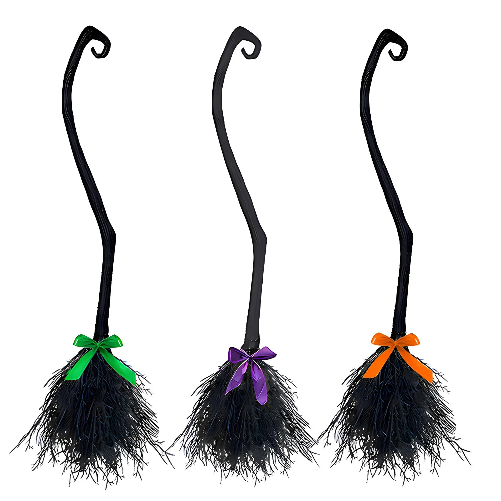 Plastic Witch Broom Prop | Halloween Costume & Party Decor Cosplay Props - The Eezee Shop
