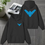 Nightwing Graphic Zip-Up Hoodie | Unisex Retro Winter Jacket Hoodies & Sweatshirts - The Eezee Shop