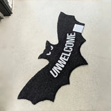 Black Bat Shaped Doormat | Gothic Washable Entrance Mat Rugs & Doormats - The Eezee Shop