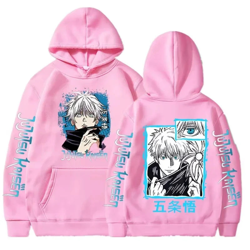 Satoru Gojo Oversized Hoodie | Jujutsu Kaisen Unisex Pullover Hoodies & Sweatshirts - The Eezee Shop
