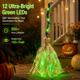 Glowing Witch Broom | Sound-Activated LED Halloween Decoration Halloween Decorations - The Eezee Shop