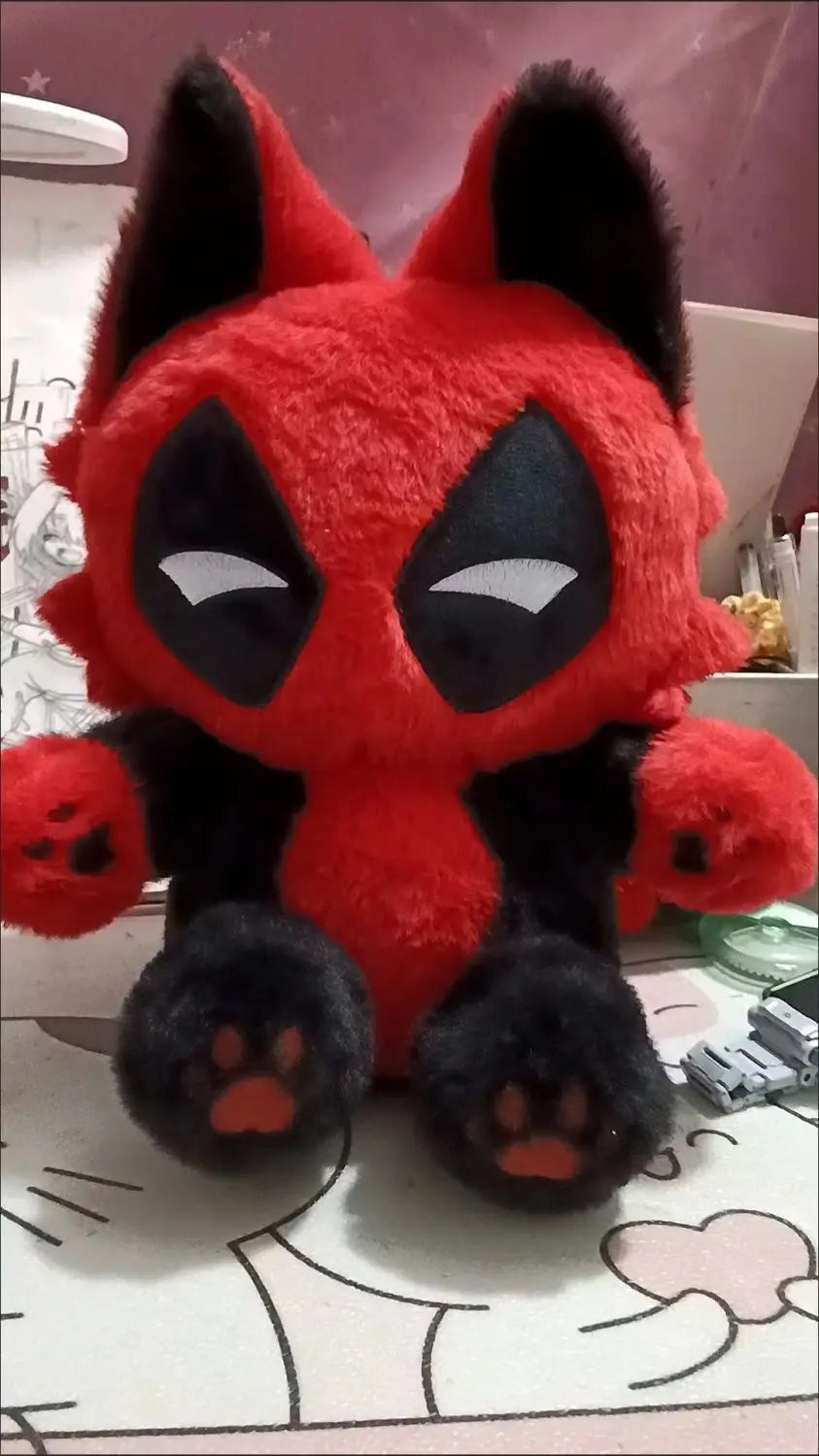 Deadpool Cat Plush | 30cm Stuffed Pillow Doll Plush Toys - The Eezee Shop