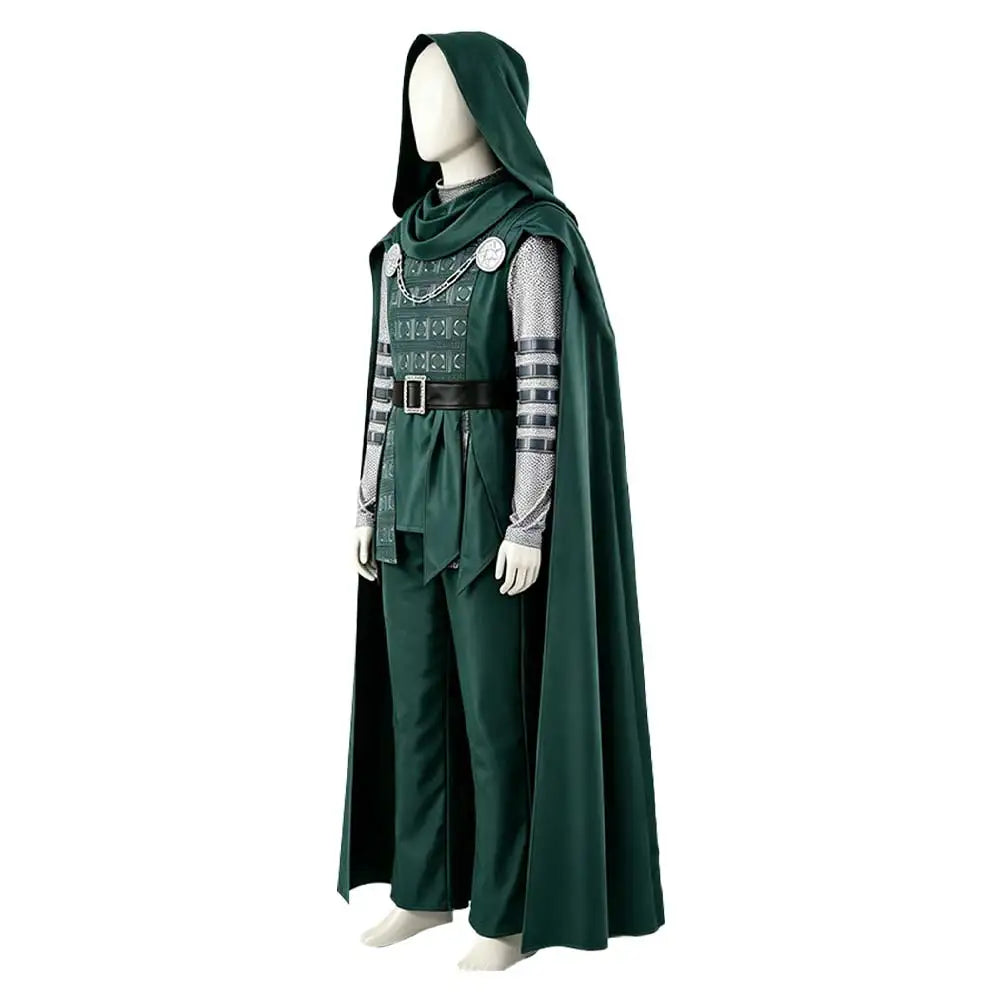Doctor Doom Hooded Cloak Costume | Coat, Pants & Cape Full Set Cosplay Costumes - The Eezee Shop