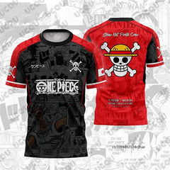 Monkey D. Luffy Gear 5 One Piece 3D Print Football Jersey Men's Anime Streetwear T-Shirt Anime Tshirts - The Eezee Shop