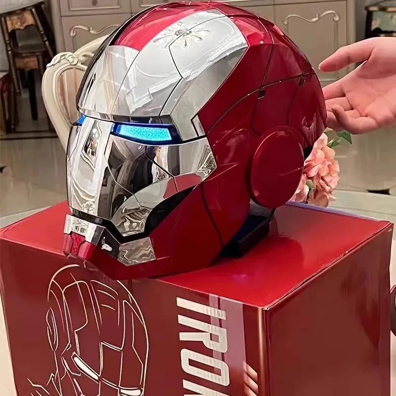 Black Iron Man Mk5 Helmet | Voice-Activated Wearable Helmet Cosplay Masks & Helmets - The Eezee Shop