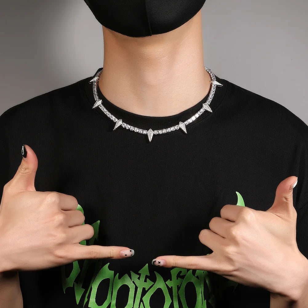 Black Panther Tennis Chain Necklace | Iced Out 5mm CZ Chain Jewelry - The Eezee Shop
