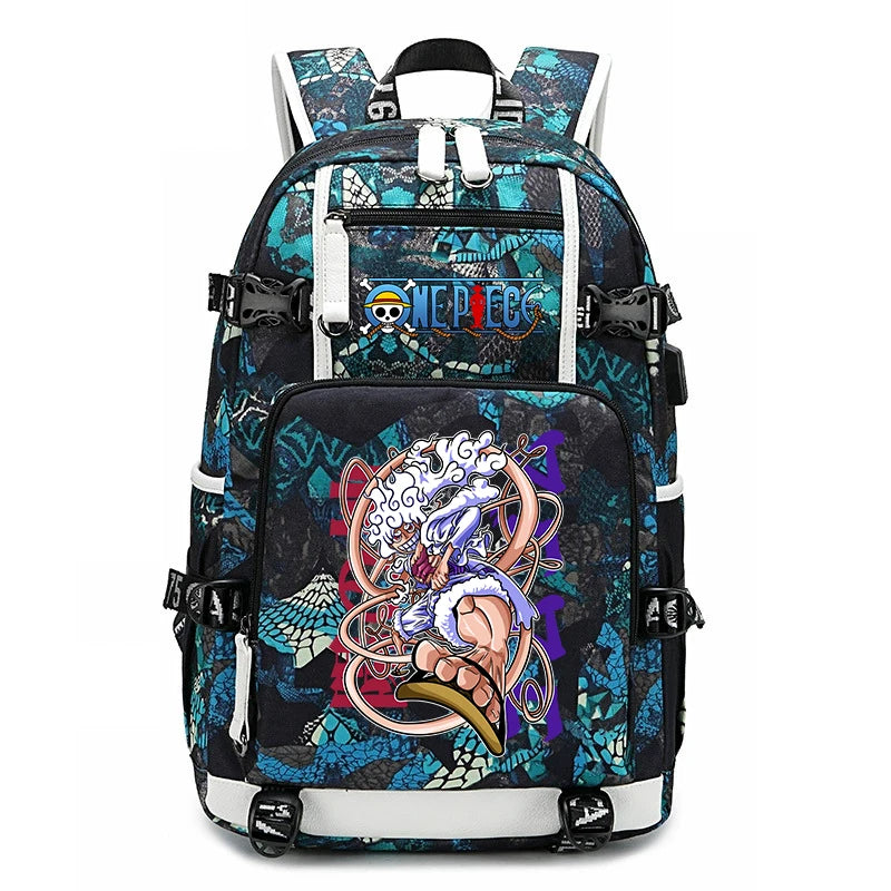 One Piece Luffy School Backpack | Large Capacity Bookbag Backpacks - The Eezee Shop
