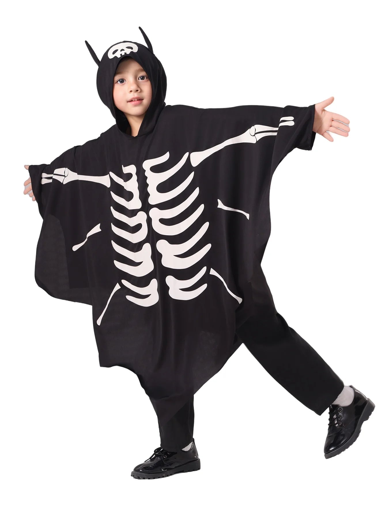 Boys Glow Ghost Bat Cape | Kids Halloween Costume Cloak Halloween Costumes - The Eezee Shop
