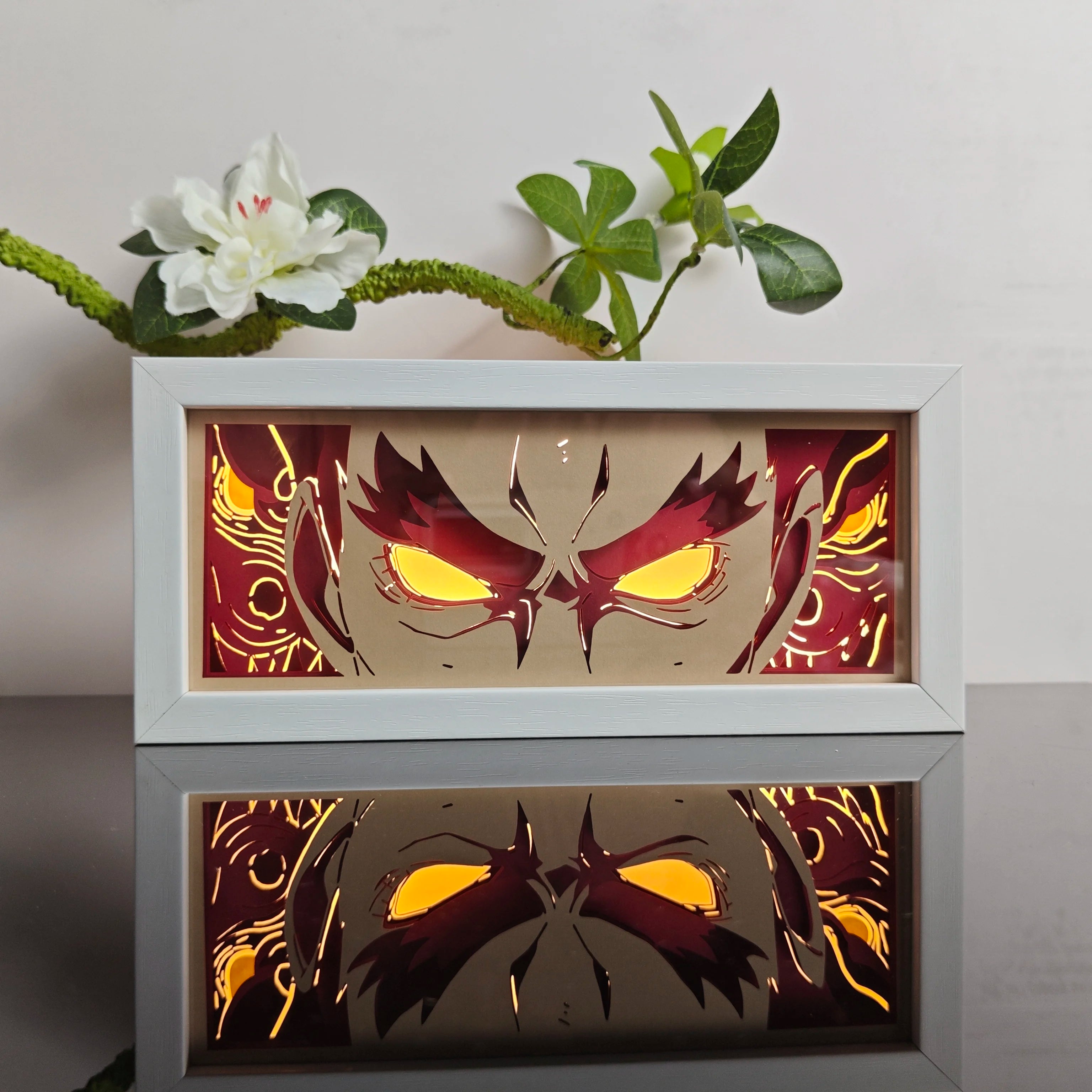 Anime Paper Carved Lamp | 3D LED Color Light Box Lamps & Night Lights - The Eezee Shop