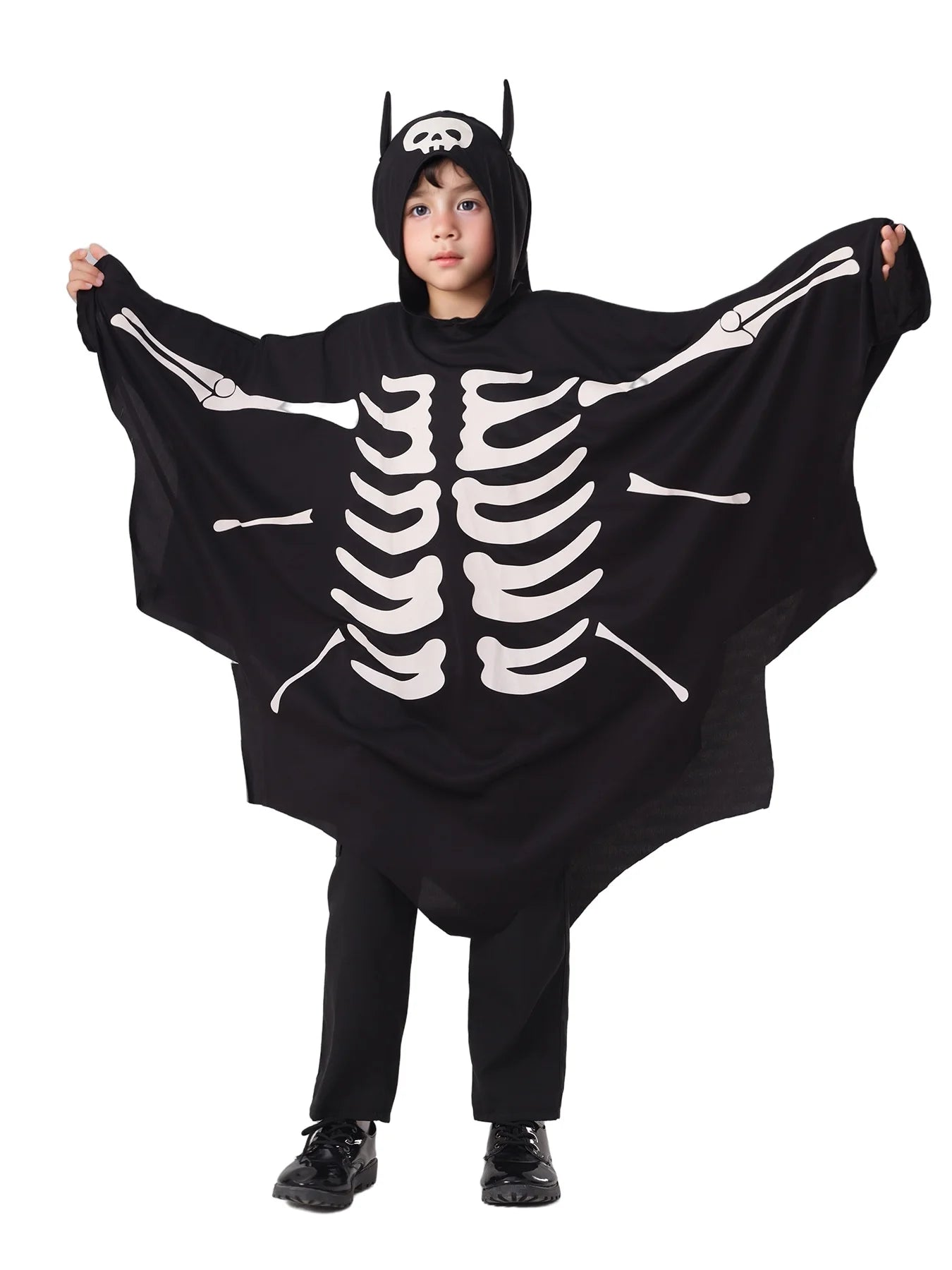 Boys Glow Ghost Bat Cape | Kids Halloween Costume Cloak Halloween Costumes - The Eezee Shop