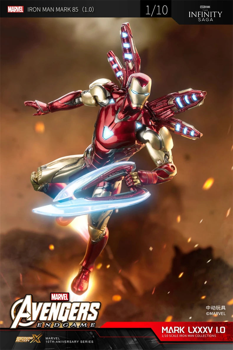 Iron Man Mark 85 Light-Up Figure | 1:10 Infinity Saga Collectible Figures - The Eezee Shop