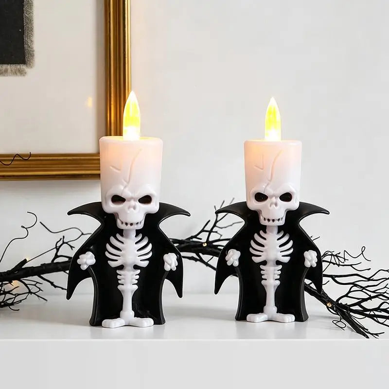 Skeleton Flameless LED Candle | Flickering Halloween Decor Halloween Lights - The Eezee Shop