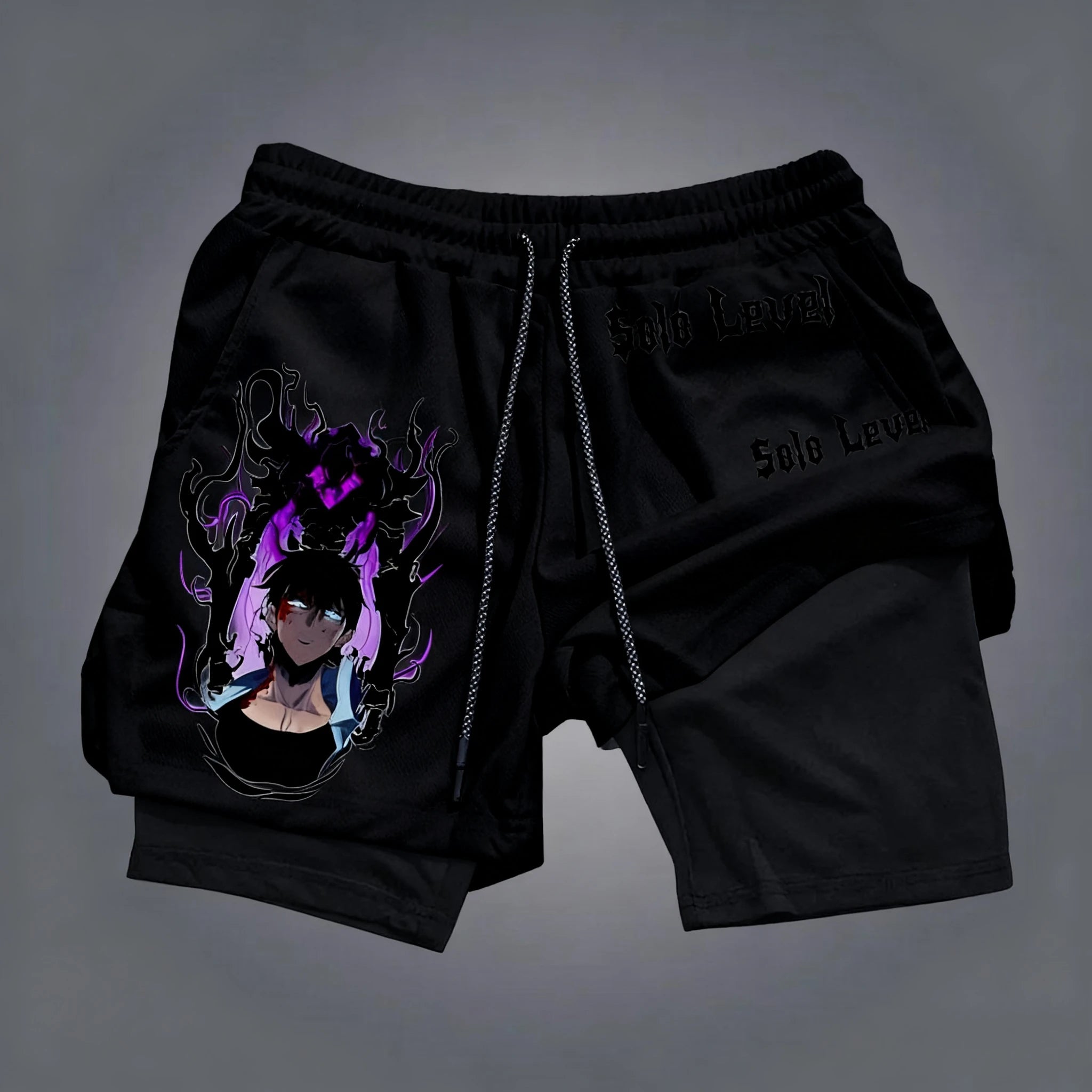 Anime Graphic Gym Shorts | Unisex Quick-Dry Streetwear Shorts Shorts - The Eezee Shop