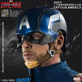 Captain America 1:1 Wearable Helmet | Avengers Display Mask Cosplay Masks & Helmets - The Eezee Shop
