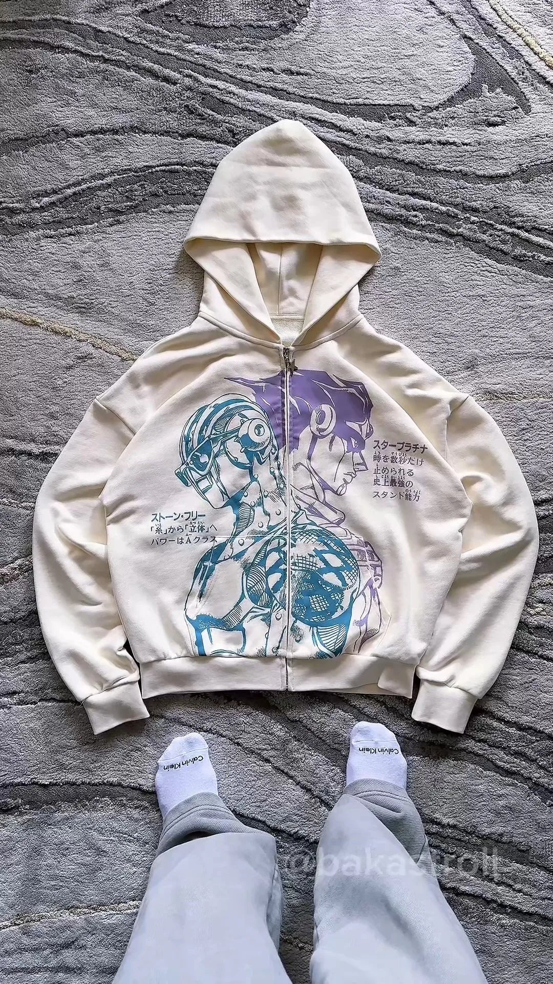 Tokyo Ghoul Y2K Zip Hoodie | Women's Harajuku Streetwear Hoodies & Sweatshirts - The Eezee Shop