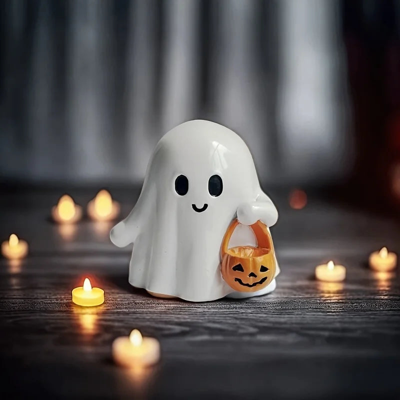 Cute Anime Pumpkin Statue | Halloween Resin Decoration Halloween Figurines - The Eezee Shop