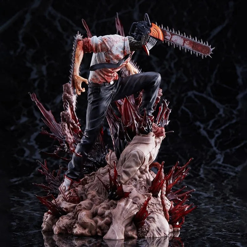 Denji & Pochita Figure | Chainsaw Man GK Statue Collectible Figures - The Eezee Shop