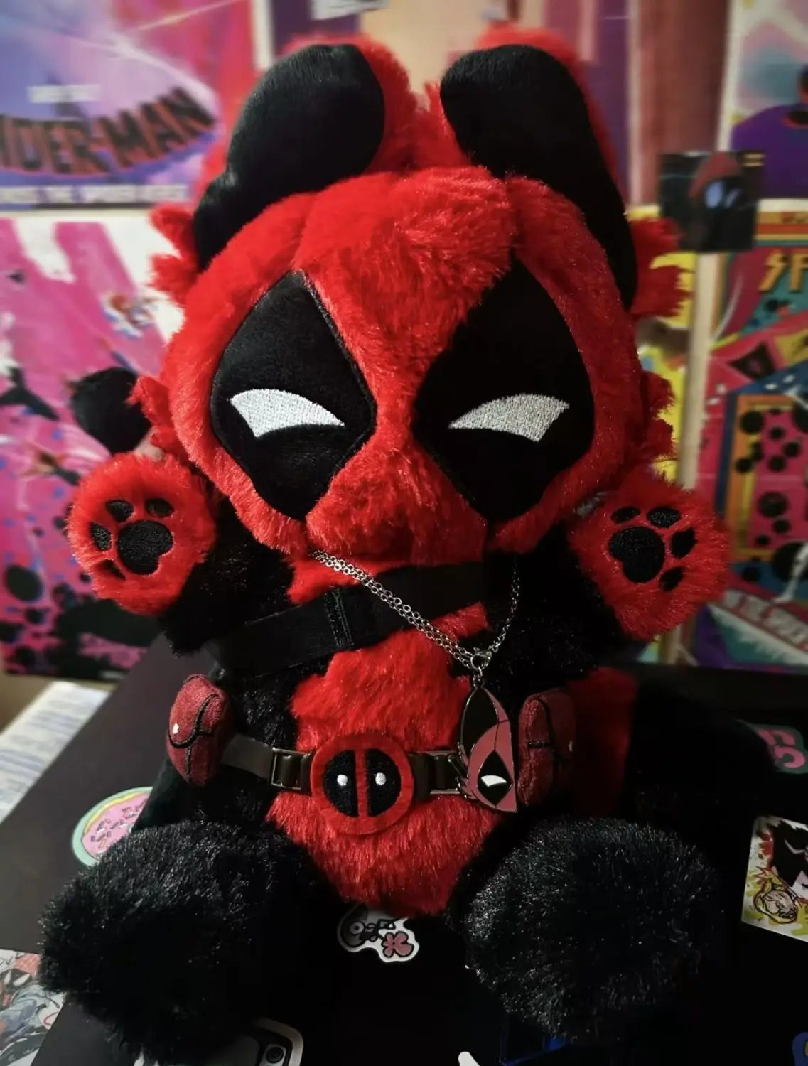 Deadpool Cat Plush | 30cm Stuffed Pillow Doll Plush Toys - The Eezee Shop