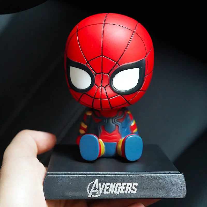 Deadpool & Spider-Man Bobblehead | Car Dashboard Decoration Car Accessories - The Eezee Shop