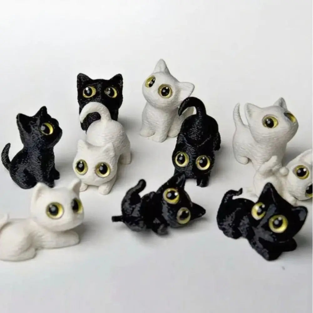 3D Printed Halloween Cat Figurine | Anime Style Ornament Halloween Figurines - The Eezee Shop