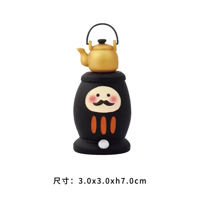 Halloween Mini Resin Ornament Set | Ghost & Pumpkin Micro Scene Halloween Figurines - The Eezee Shop