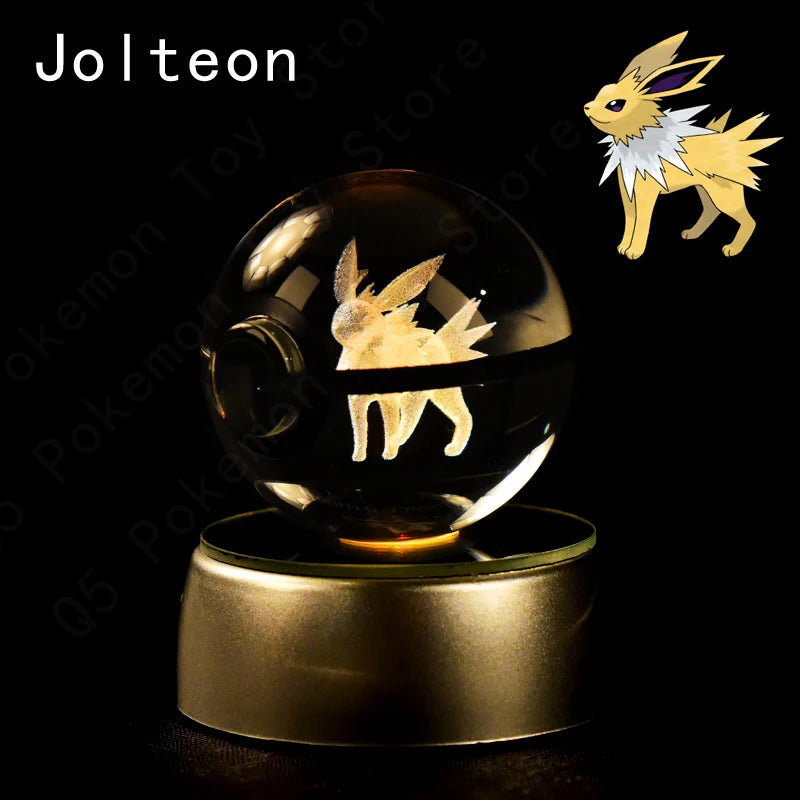 Pokemon 3D Crystal Ball Night Light | Mewtwo, Pikachu & Gengar Lamps & Night Lights - The Eezee Shop