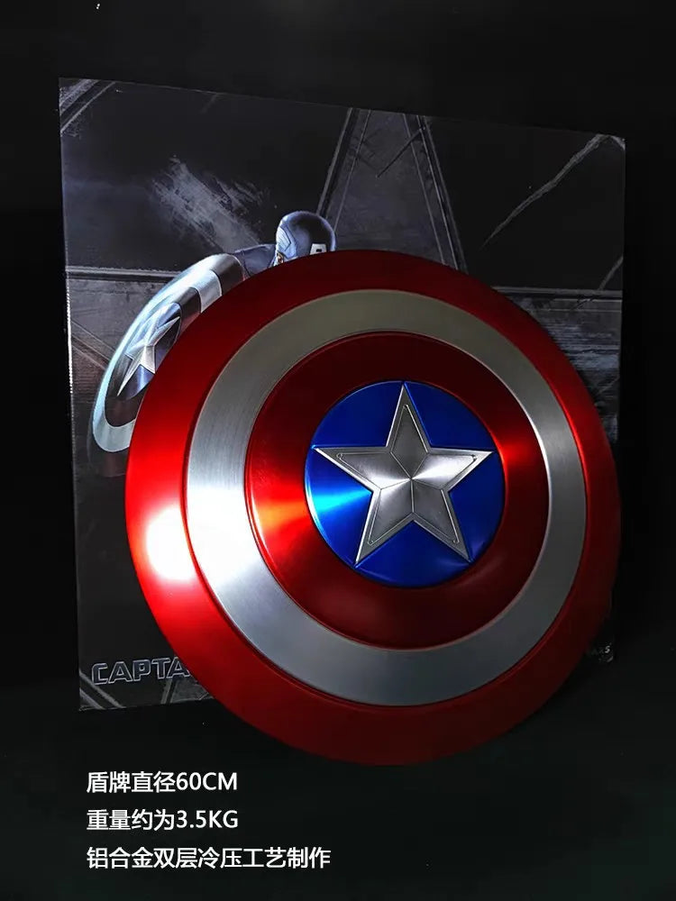 Captain America 60cm Metal Shield | Premium Cosplay Replica Cosplay Props - The Eezee Shop