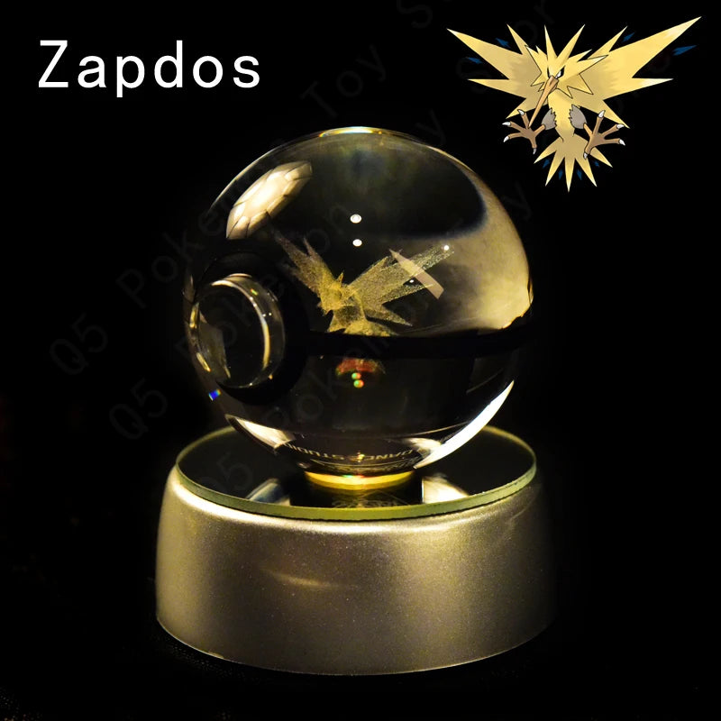 Pokemon 3D Crystal Ball Night Light | Mewtwo, Pikachu & Gengar Lamps & Night Lights - The Eezee Shop