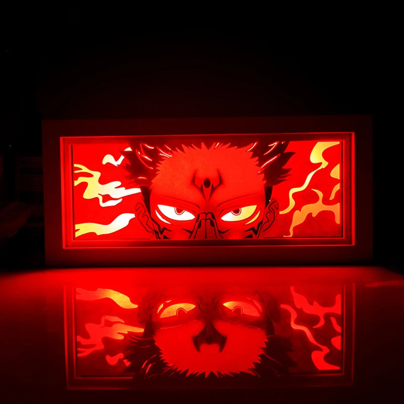 Anime Paper-Cut Light Box | Remote Control Color Night Light Lamps & Night Lights - The Eezee Shop
