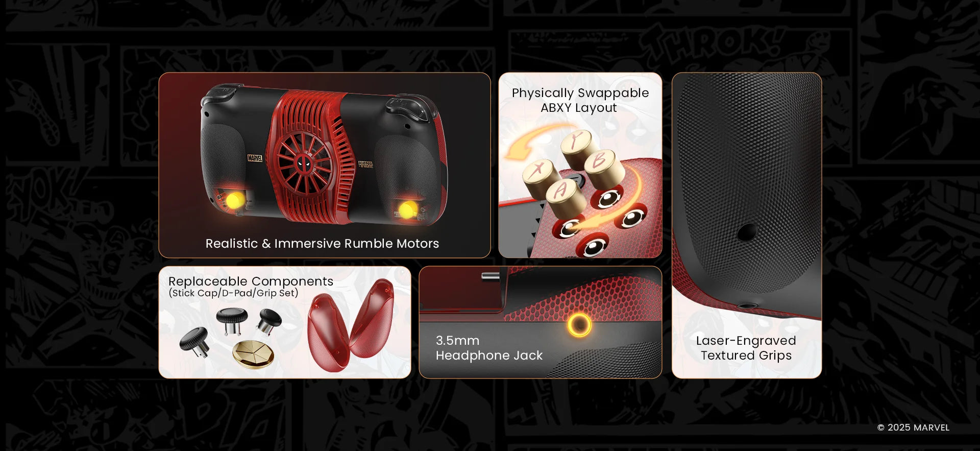 Deadpool Edition Mobile Controller | Type-C Wired Gamepad Gaming Accessories - The Eezee Shop