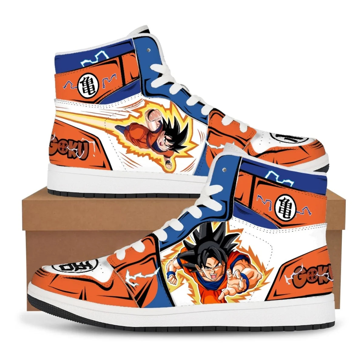 Goku High-Top Basketball Sneakers | Dragon Ball Z Casual Shoes Sneakers - The Eezee Shop