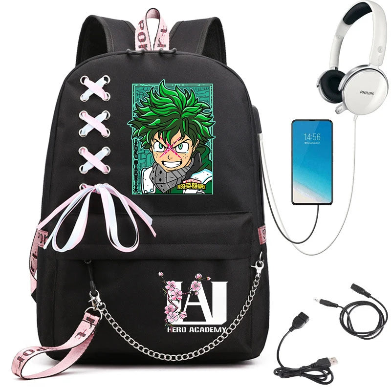 My Hero Academia Student Backpack | Lightweight Anime Daypack Backpacks - The Eezee Shop