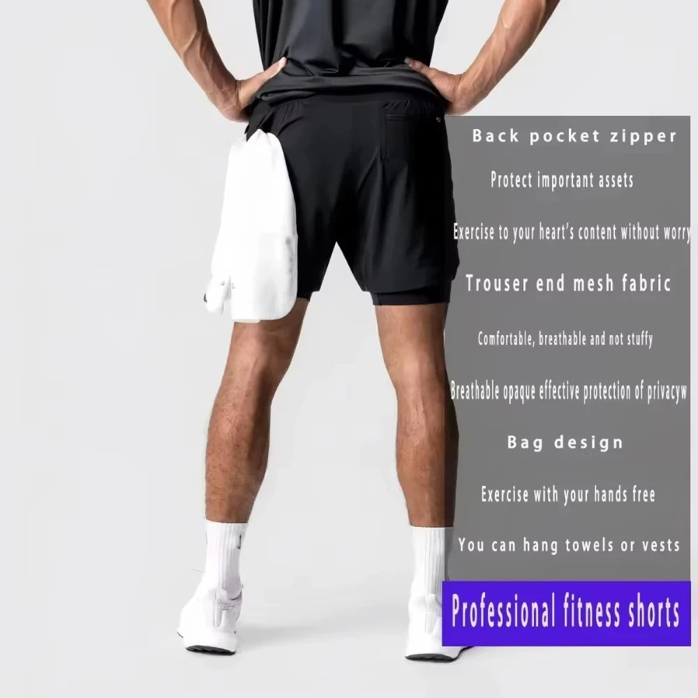 One Piece Men's Shorts Double Layer 2-in-1 Shorts Roronoa Zoro Performance shorts - The Eezee Shop