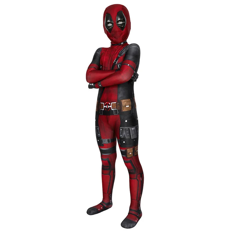 Boys Deadpool Bodysuit | Kids Superhero Compression Costume Cosplay Costumes - The Eezee Shop