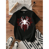 Casual Spider Round Neck Short Sleeve Women T Shirt Spring Summer Other - The Eezee Shop