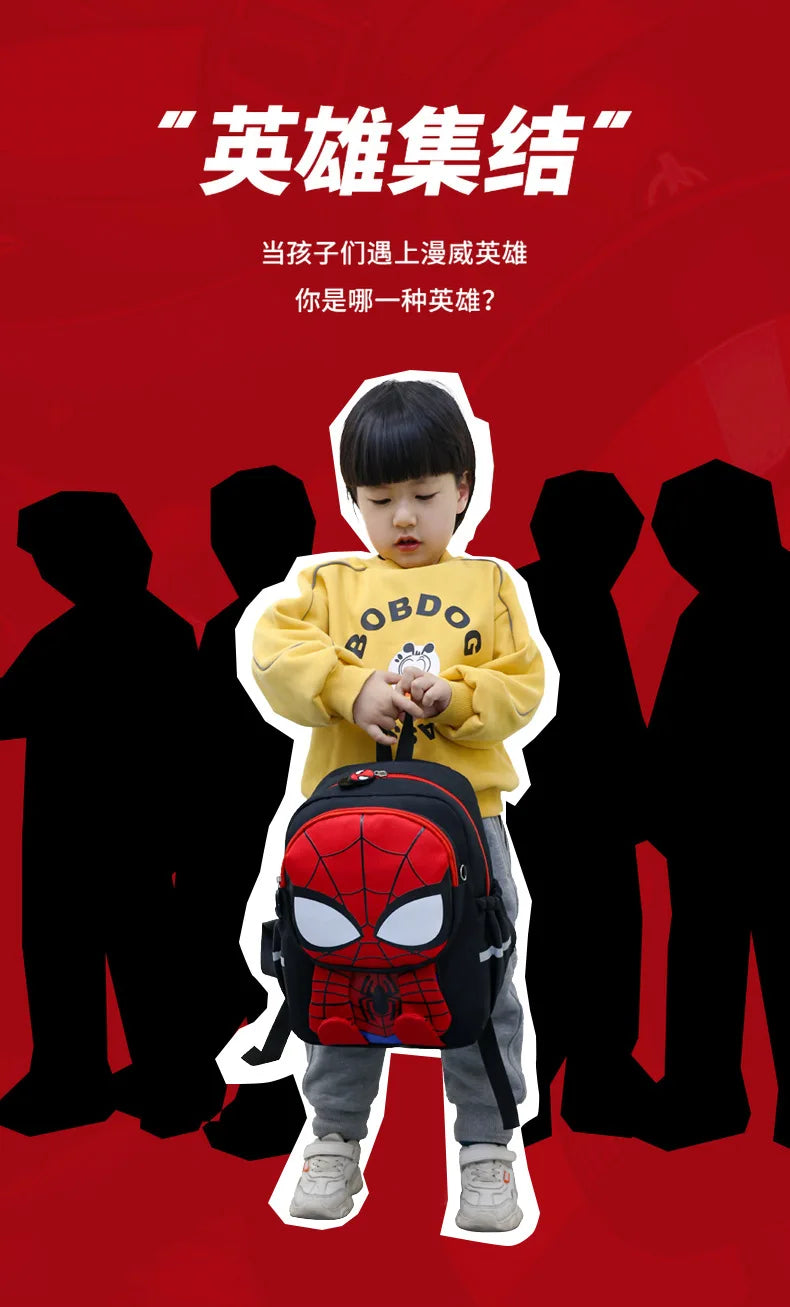 Spider-Man & Iron Man Kids Backpack | 3D Print School Bag Backpacks - The Eezee Shop