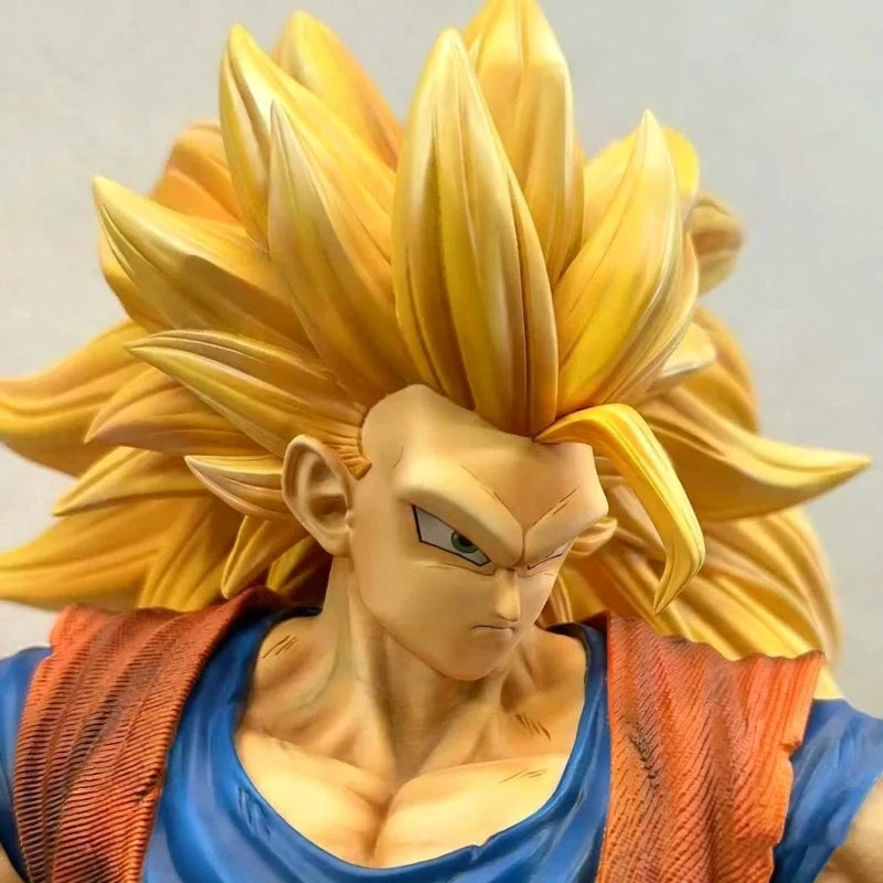 Super Saiyan 3 Goku 54cm Statue | Large Dragon Ball Figure Collectible Figures - The Eezee Shop