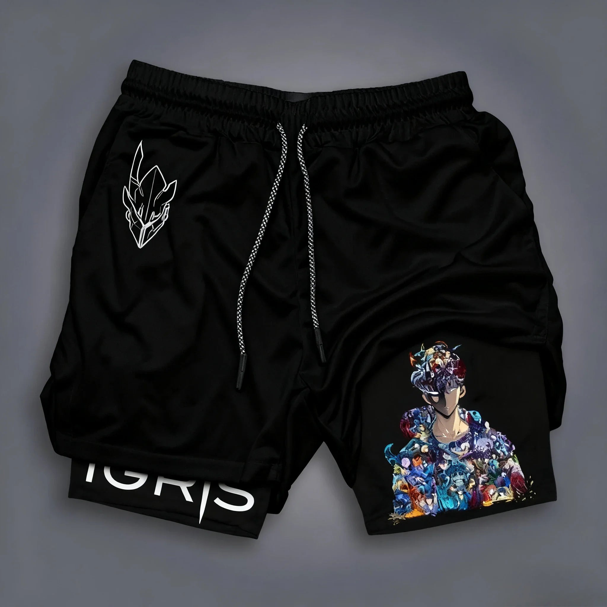 Anime Graphic Gym Shorts | Unisex Quick-Dry Streetwear Shorts Shorts - The Eezee Shop