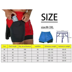 Dragon Ball Hot Blood Anime Peripheral Double-layer Shorts 2026 Men's Comfortable and Breathable Sports Five-point Pants Performance shorts - The Eezee Shop