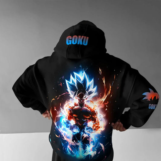 Dragon Ball Goku Vegeta Saiyan Hooded Sweatshirt Men Women Anime Graphic Pullover Hoodie Streetwear Casual Spring Autumn Y2k Top Hoodies Series - The Eezee Shop