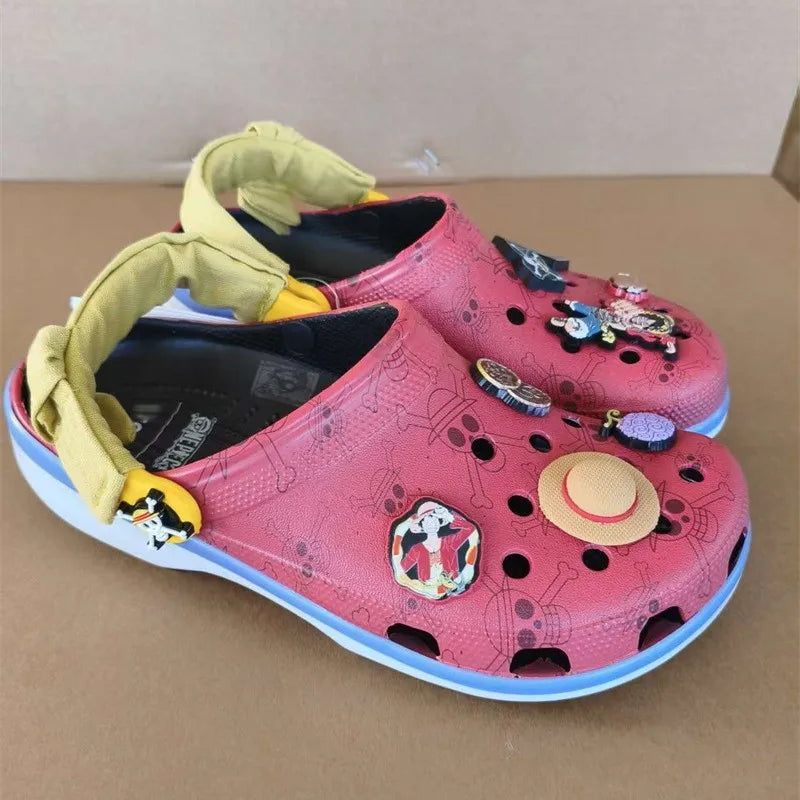 Luffy Cartoon Clogs | One Piece Non-Slip EVA Beach Sandals Slippers & Sandals - The Eezee Shop