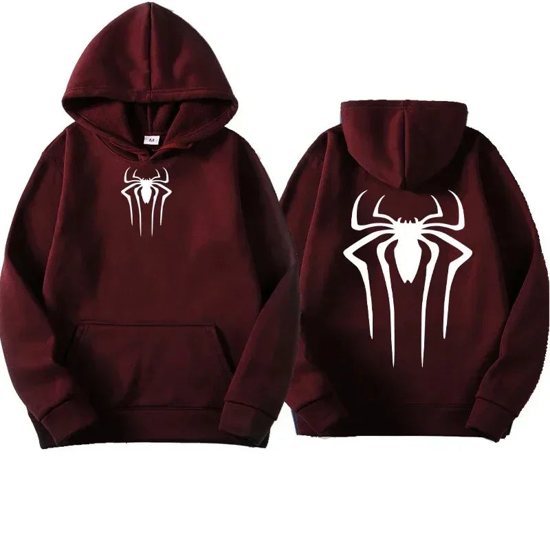 Men's Spider Print Hoodie | Harajuku Casual Sweatshirt Hoodies & Sweatshirts - The Eezee Shop
