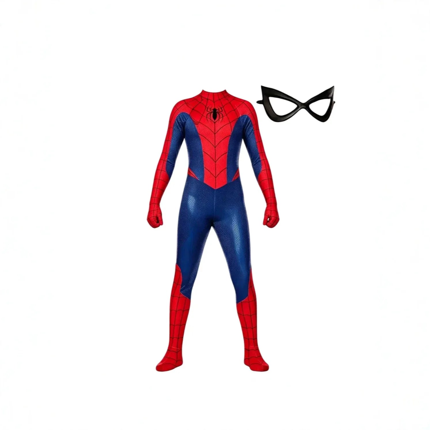 Spider-Man Cosplay Bodysuit | Red & Blue Zentai Suit with Mask Cosplay Costumes - The Eezee Shop