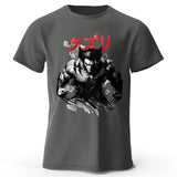 Wolverine Ink Wash Art T-Shirt | Oversized 100% Cotton Tee Graphic Tees - The Eezee Shop