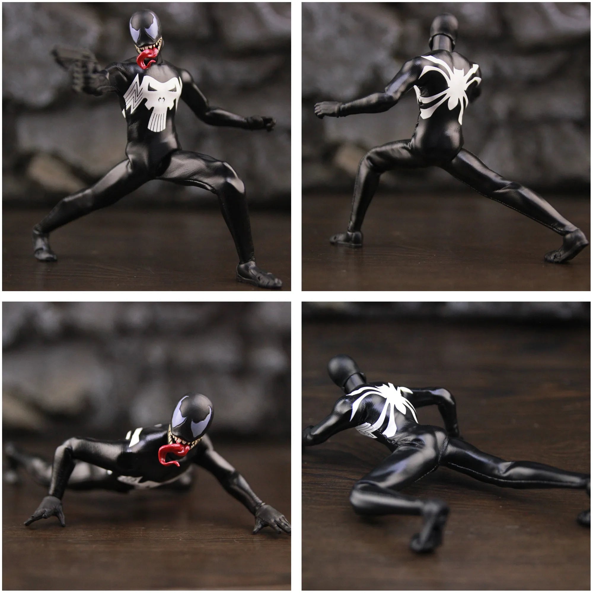 Venomized Punisher 6" Action Figure | Symbiote Collectible Collectible Figures - The Eezee Shop
