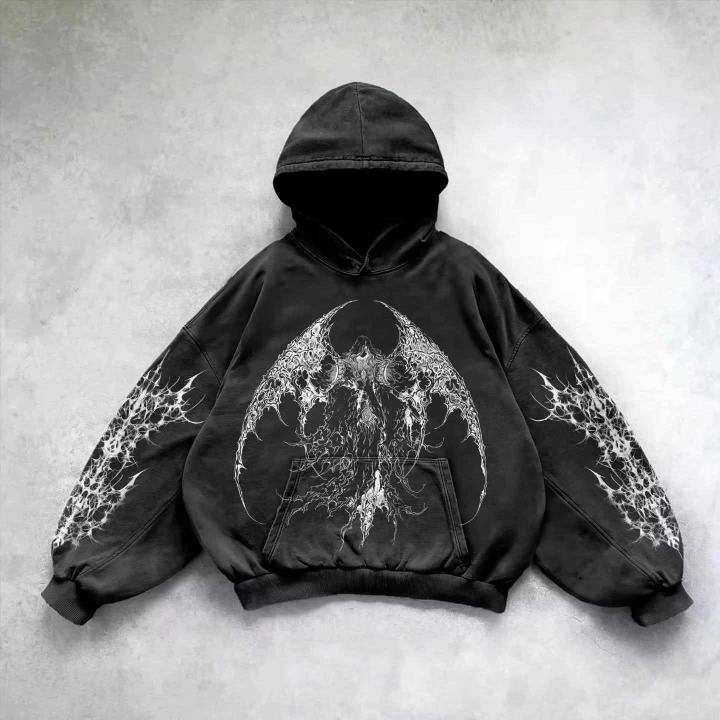 Retro Grunge Graphic Hoodie | Y2K Punk Unisex Pullover Hoodies & Sweatshirts - The Eezee Shop