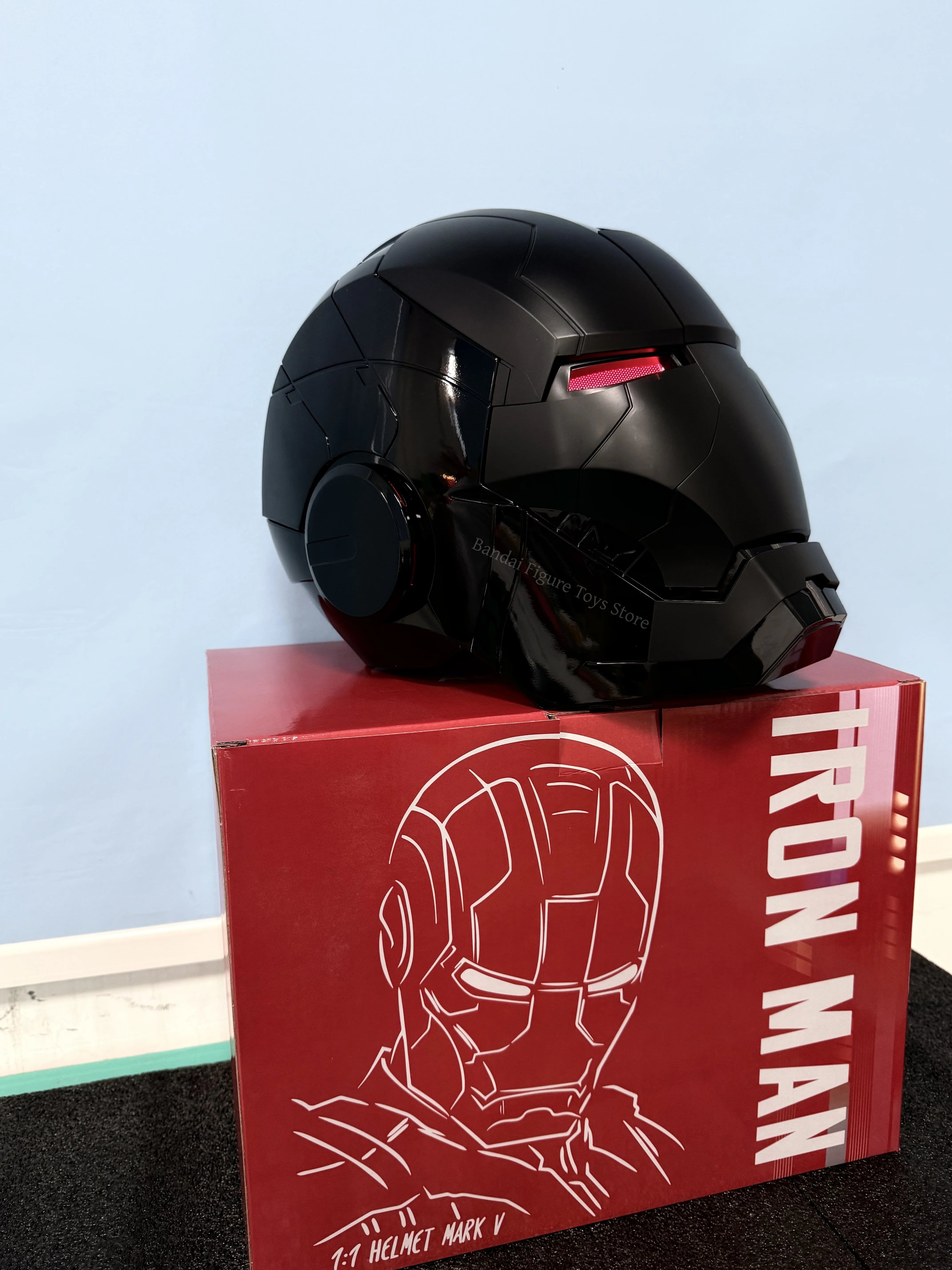 Black Iron Man Mk5 Helmet | Voice-Activated Wearable Helmet Cosplay Masks & Helmets - The Eezee Shop